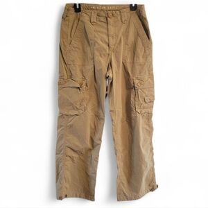 10 American Eagle Khaki Cargo Straight Leg Jogger Pants Street Gorpcore Hiking
